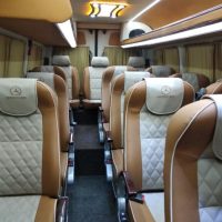 Салон арендаваного микроавтобуса